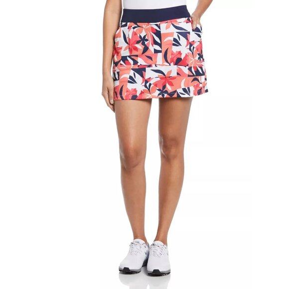 Callaway Womens True Sculpt Tropical Collage Printed Golf Skort XL Golf Athletic - Picture 1 of 12